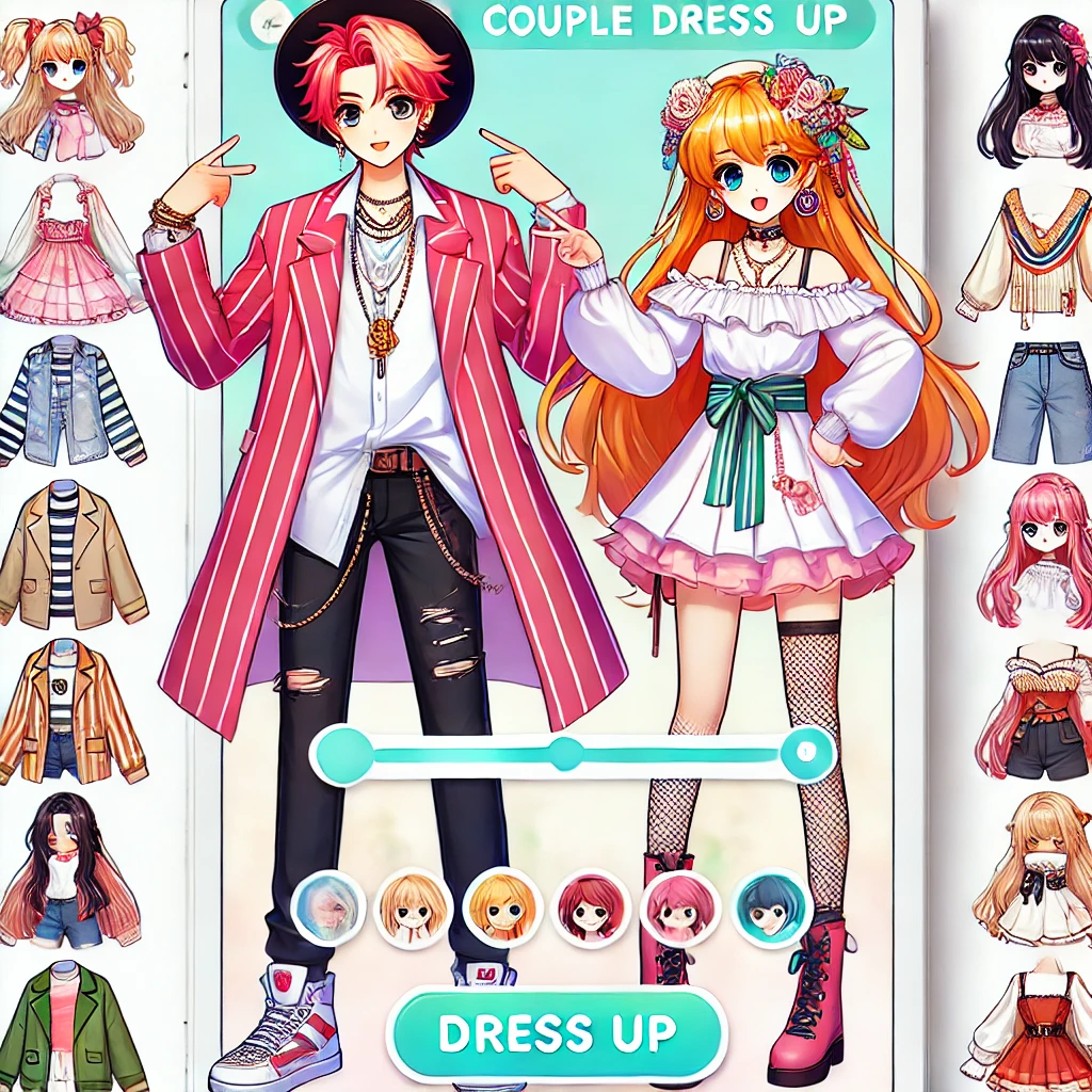 Anime Couple Dress Up: Fashion Fantasy